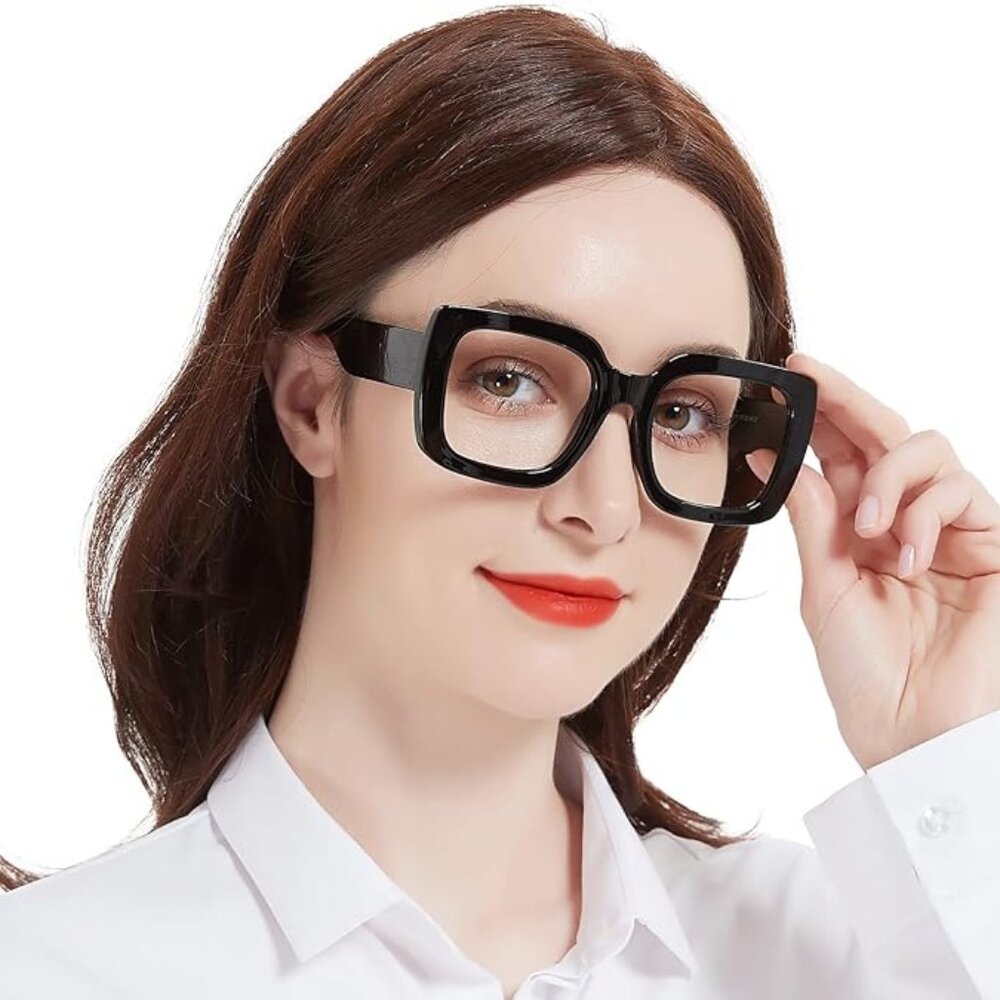 Women Stylish Square Oversized Reading Glasses